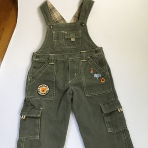 24M Overalls safari animal  details cargo pockets